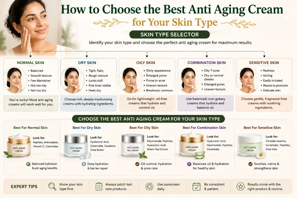 Anti aging cream vs serum comparison guide for Indian skin