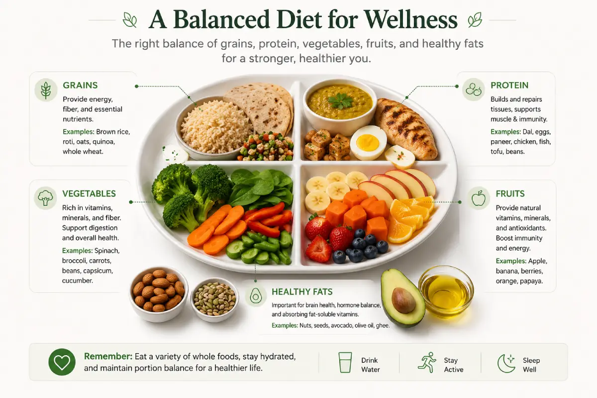 Balanced Diet for Wellness: Healthy Eating Guide for 2026