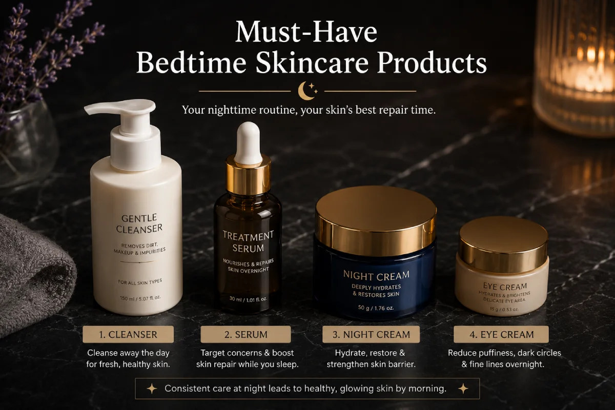 Best Bedtime Skincare Products for Overnight Skin Repair