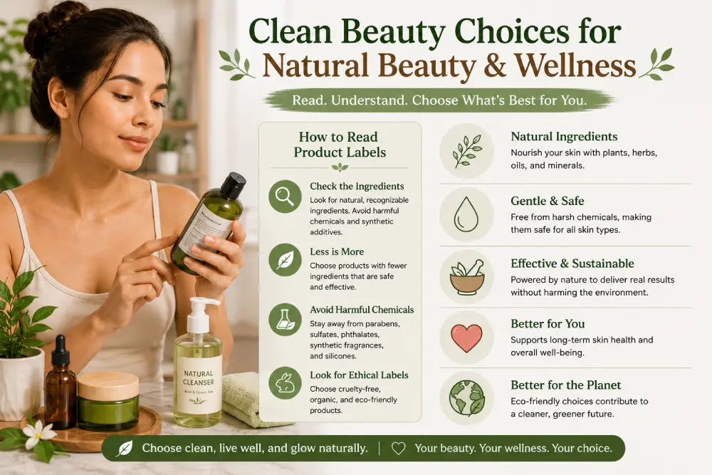 How to read clean beauty product labels for natural ingredients