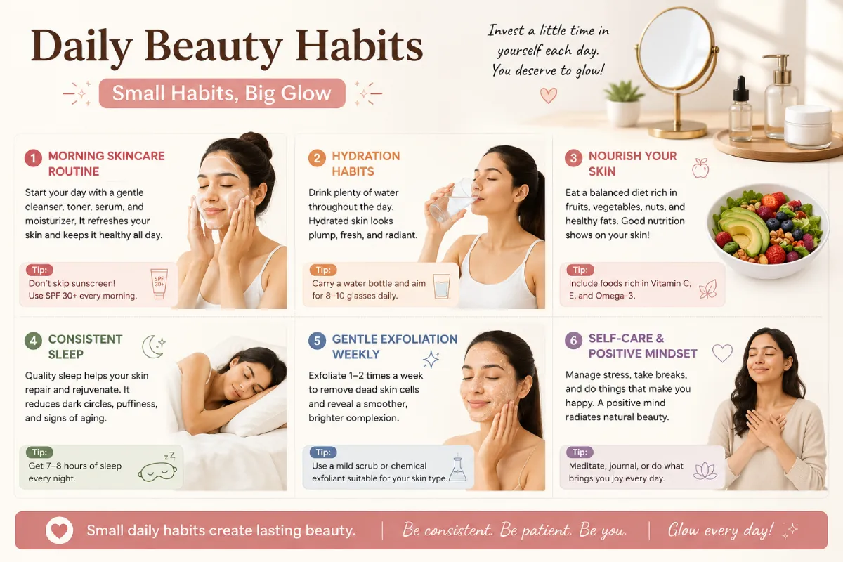 Daily Beauty Habits for Healthy Skin and Lasting Confidence