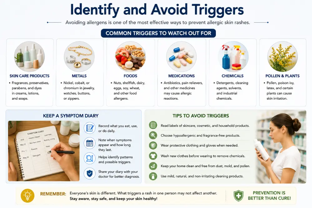 How to identify allergic rash triggers