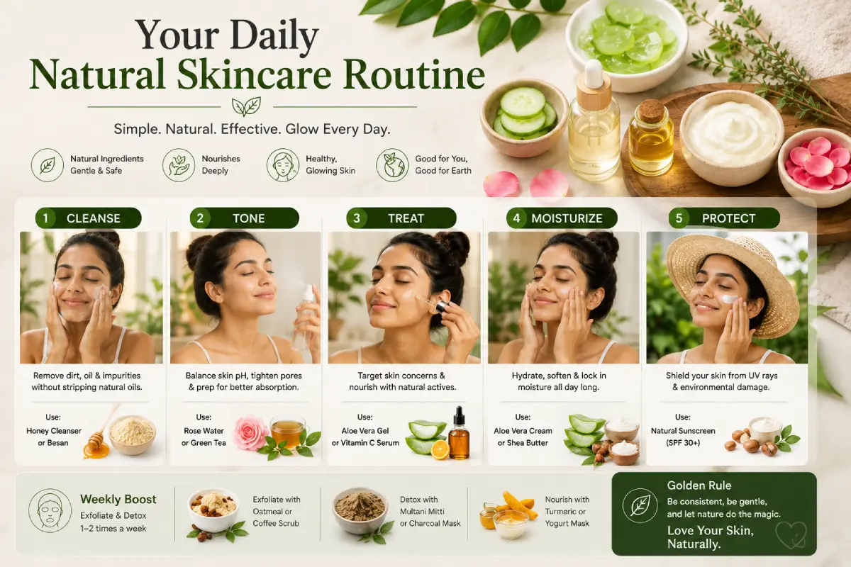 Natural Skincare Routine for Healthy and Clear Skin