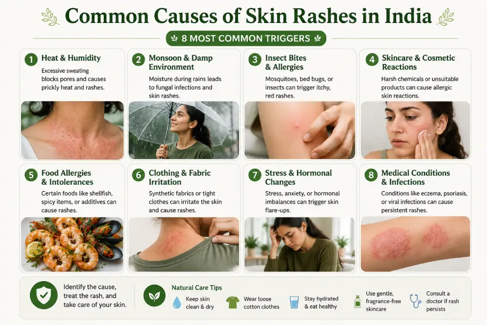 Common causes of skin rashes in India