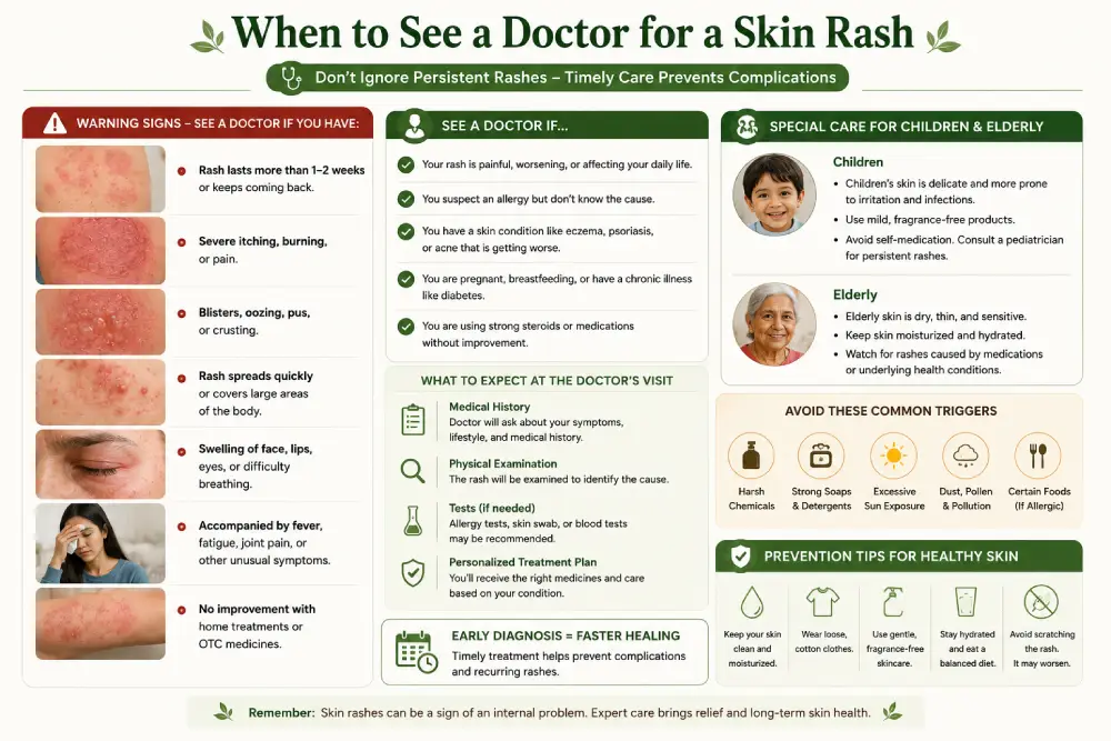 When to see a doctor for a skin rash — warning signs guide