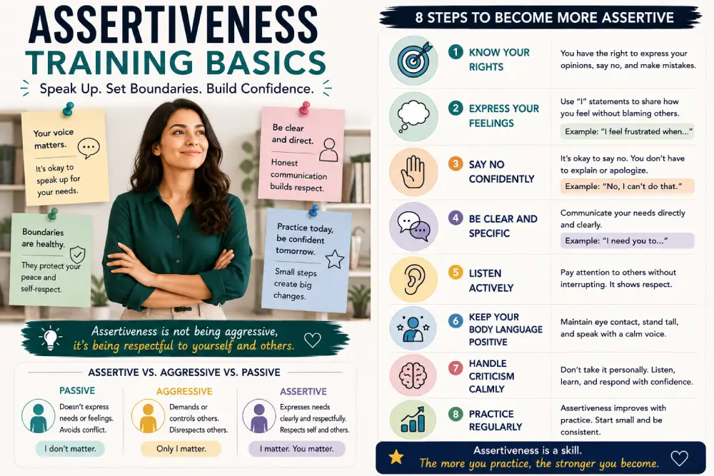 Assertiveness training basics for clear communication