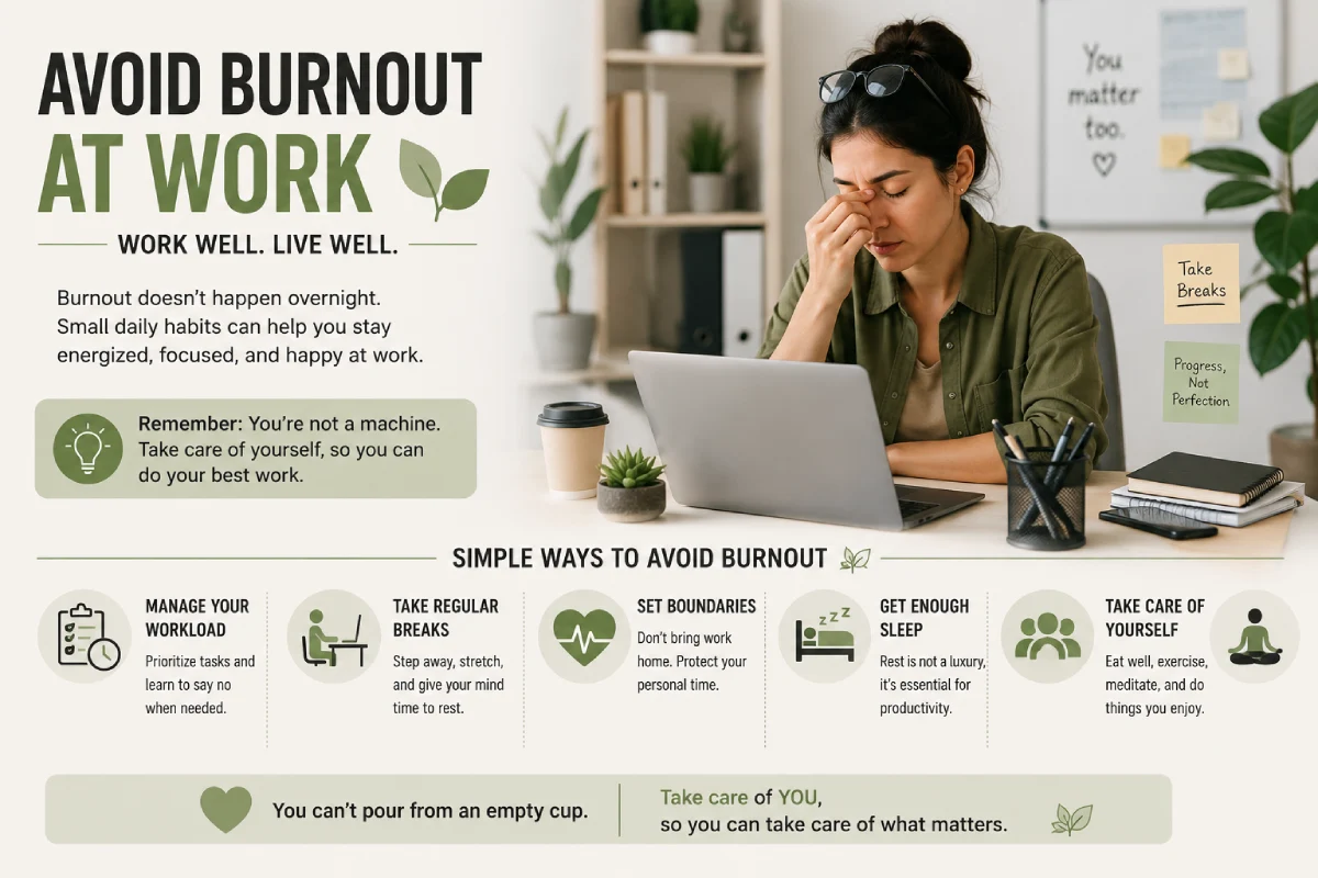 avoid burnout at work