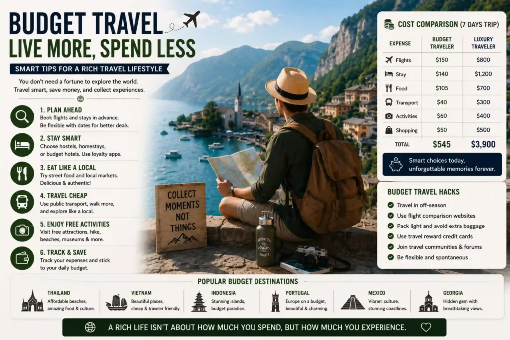 Traveler tracking budget travel expenses