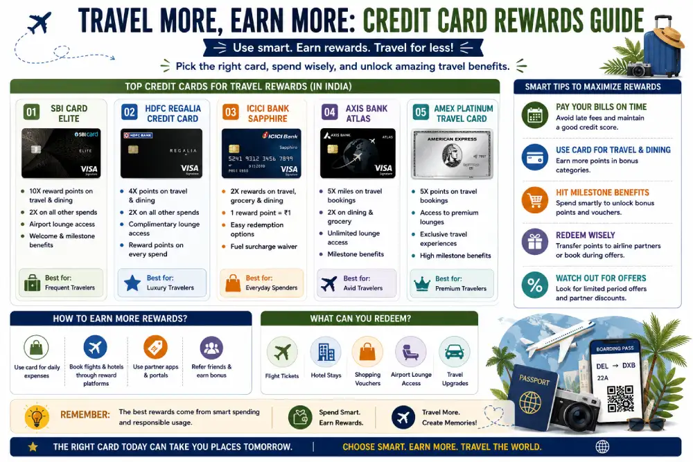 Travel credit card rewards used for flight booking