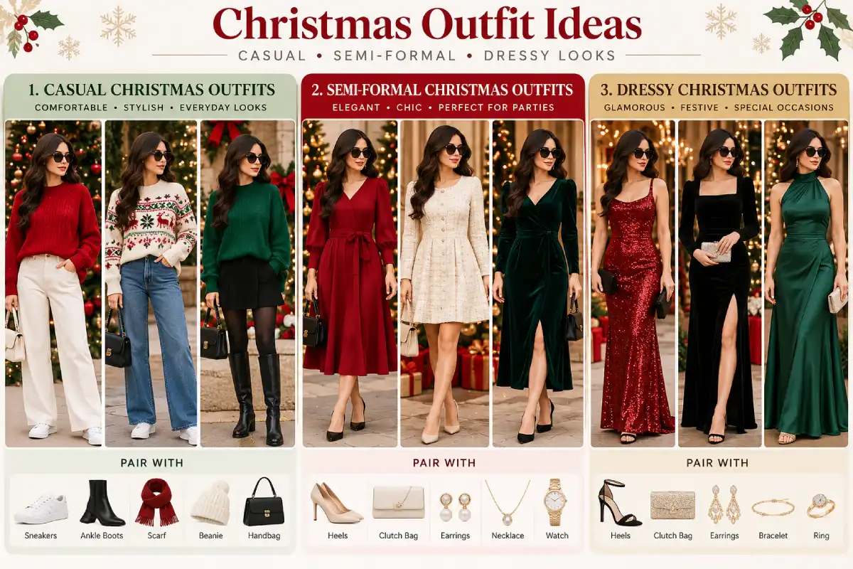 Christmas Outfit Ideas for Parties and Family Gatherings