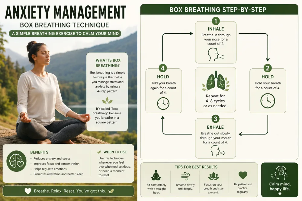 box breathing technique for anxiety management