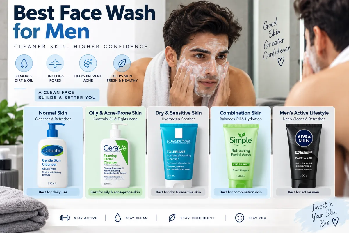 Best Face Wash for Men for Clean, Healthy & Clear Skin