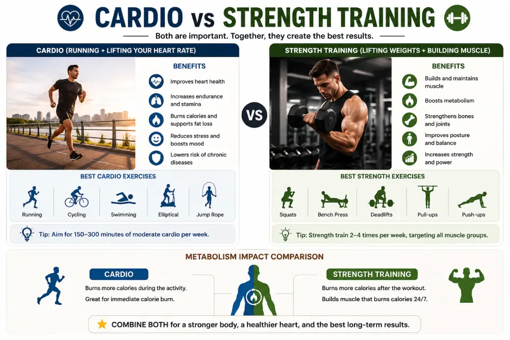 cardio vs strength training comparison