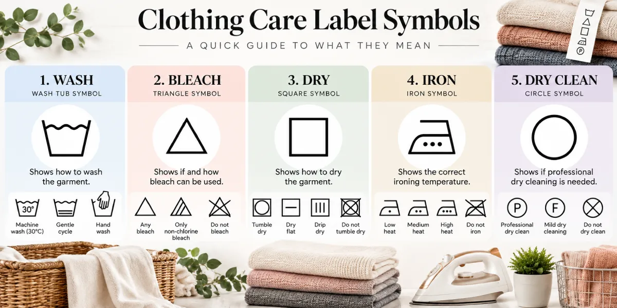 Clothing Care Guide: Washing, Drying, Ironing and Storage