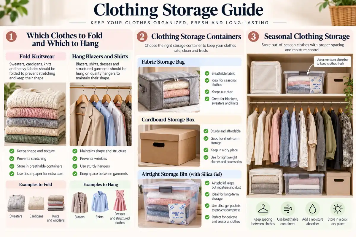How to Store Clothes: Folding, Hanging and Seasonal Care