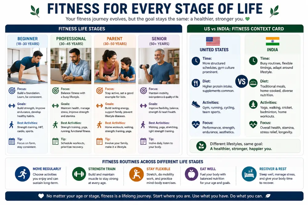fitness routines across different life stages