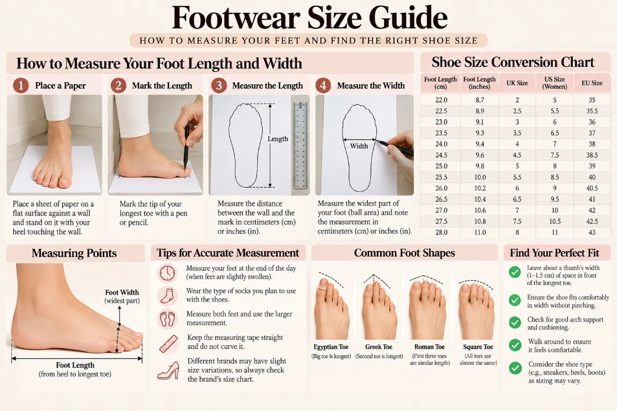 footwear size guide