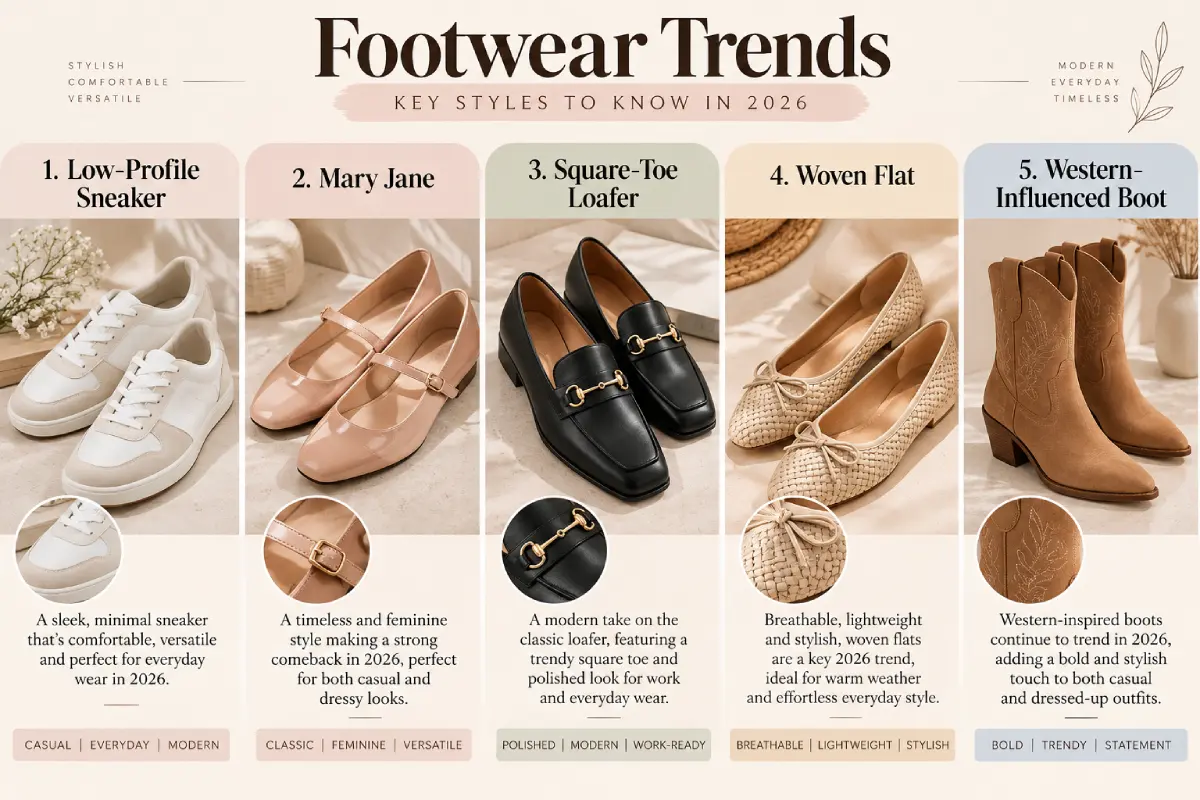 Footwear Trends 2026: Key Styles and Outfit Ideas