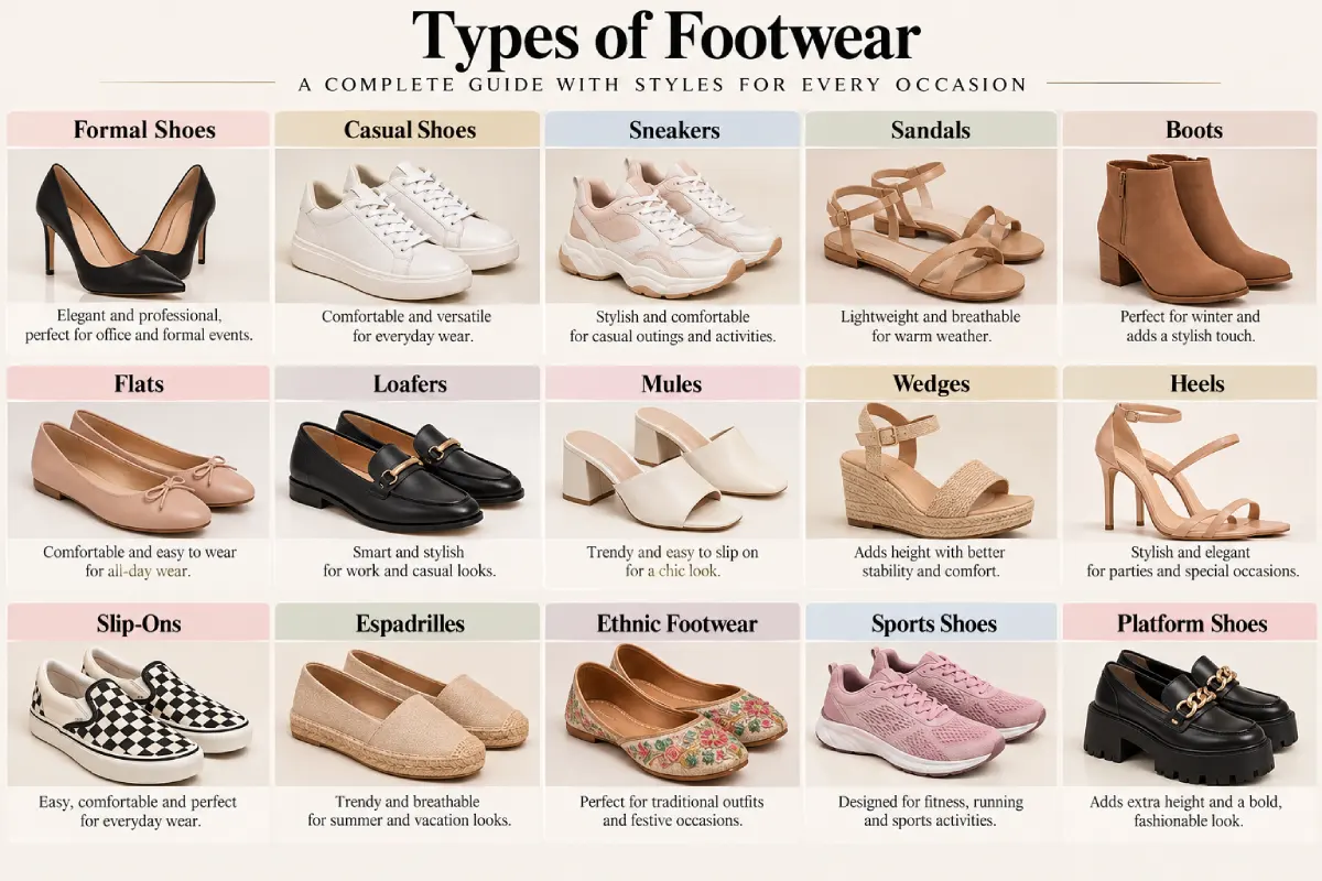 Footwear Guide: Shoe Types, Sizing, Styling and Care
