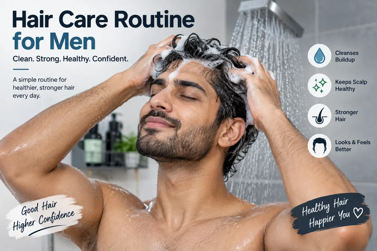hair care routine for men
