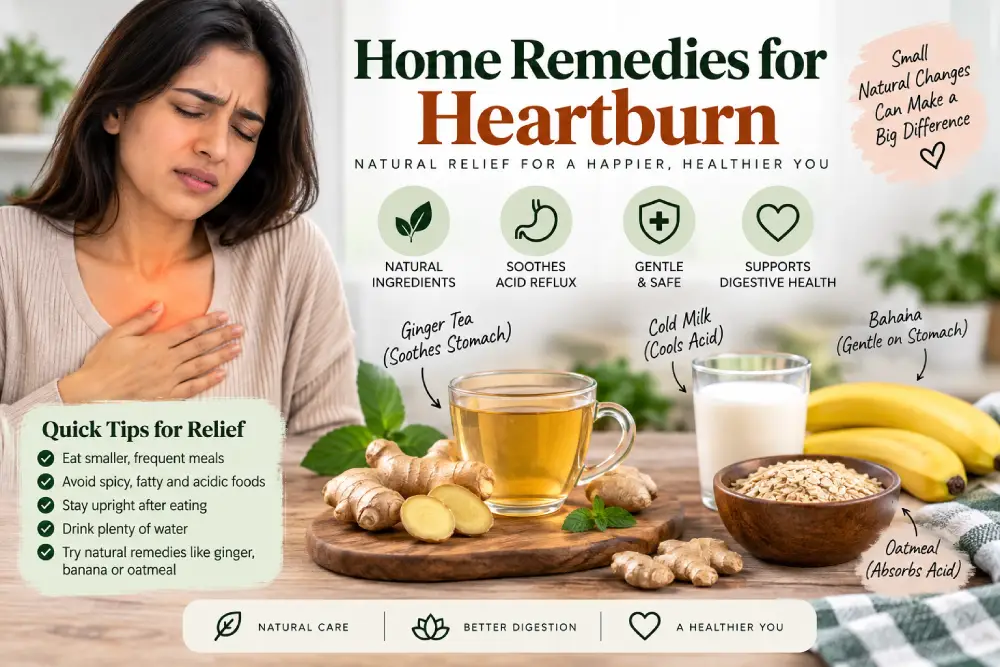 Home Remedies for Heartburn: Simple Ways to Find Relief