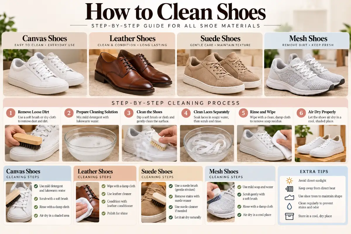how to clean shoes