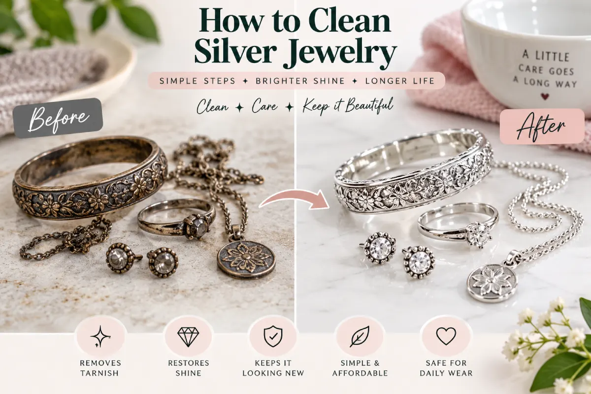 how to clean silver jewelry