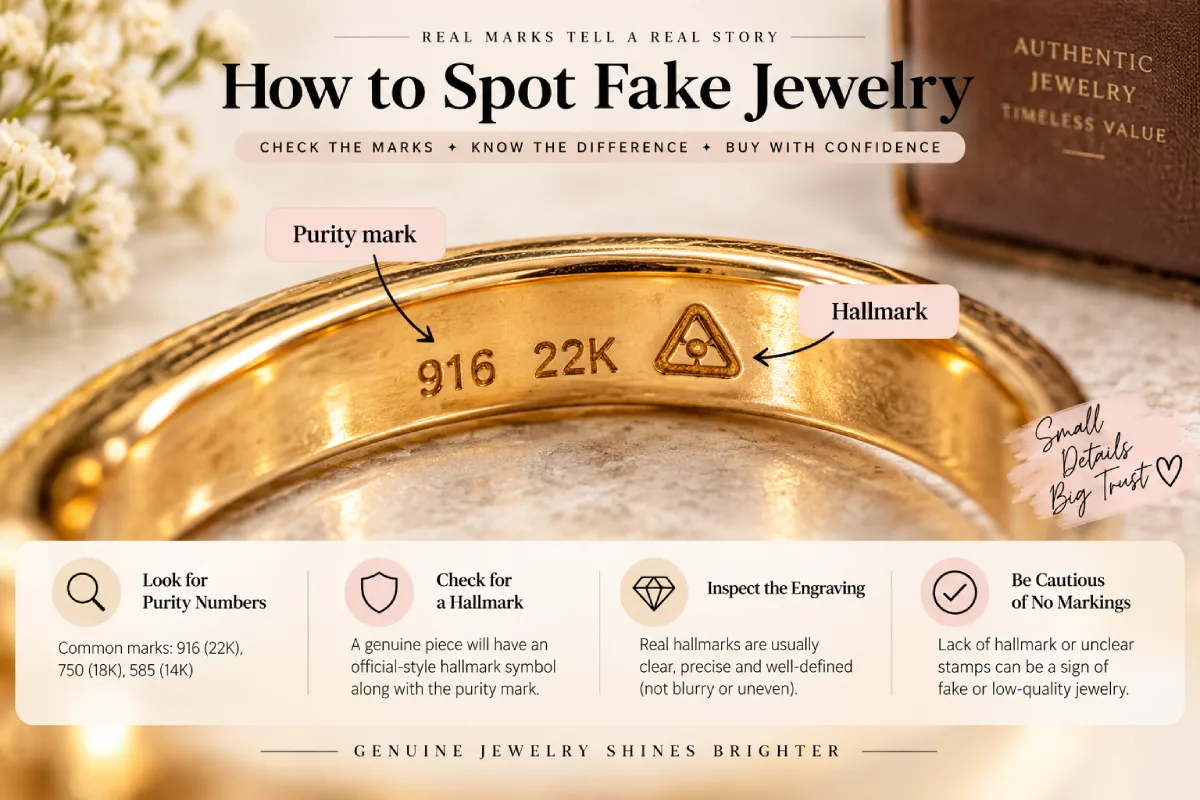 how to spot fake jewelry