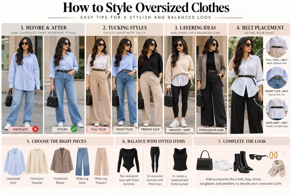 how to style oversized clothes
