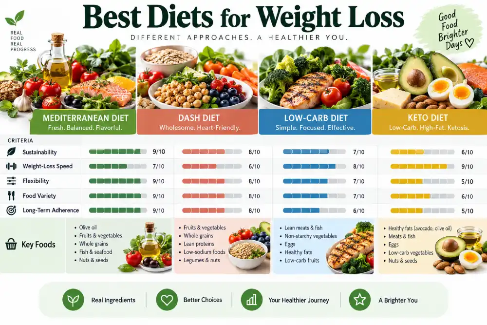 Mediterranean diet plate for weight loss