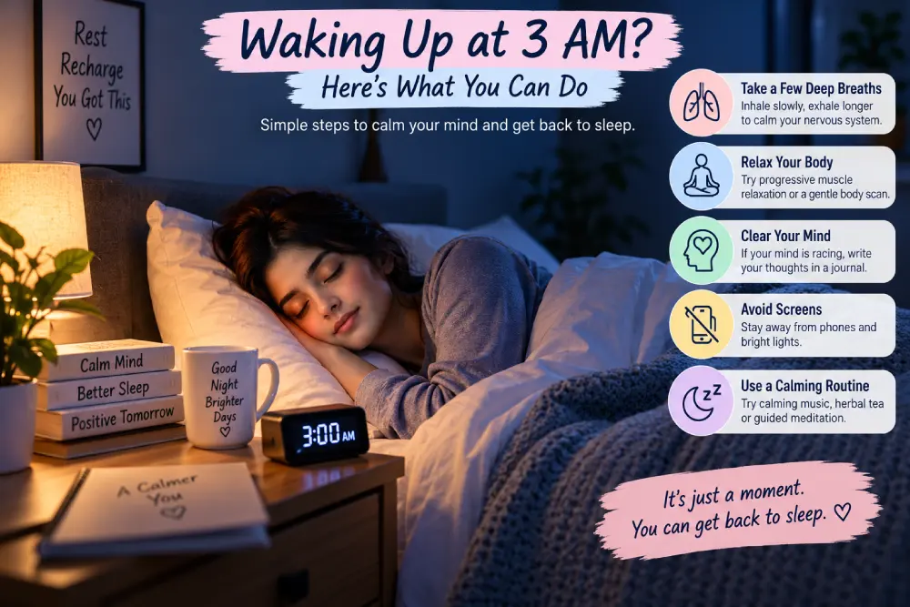 what to do when waking up stressed at night