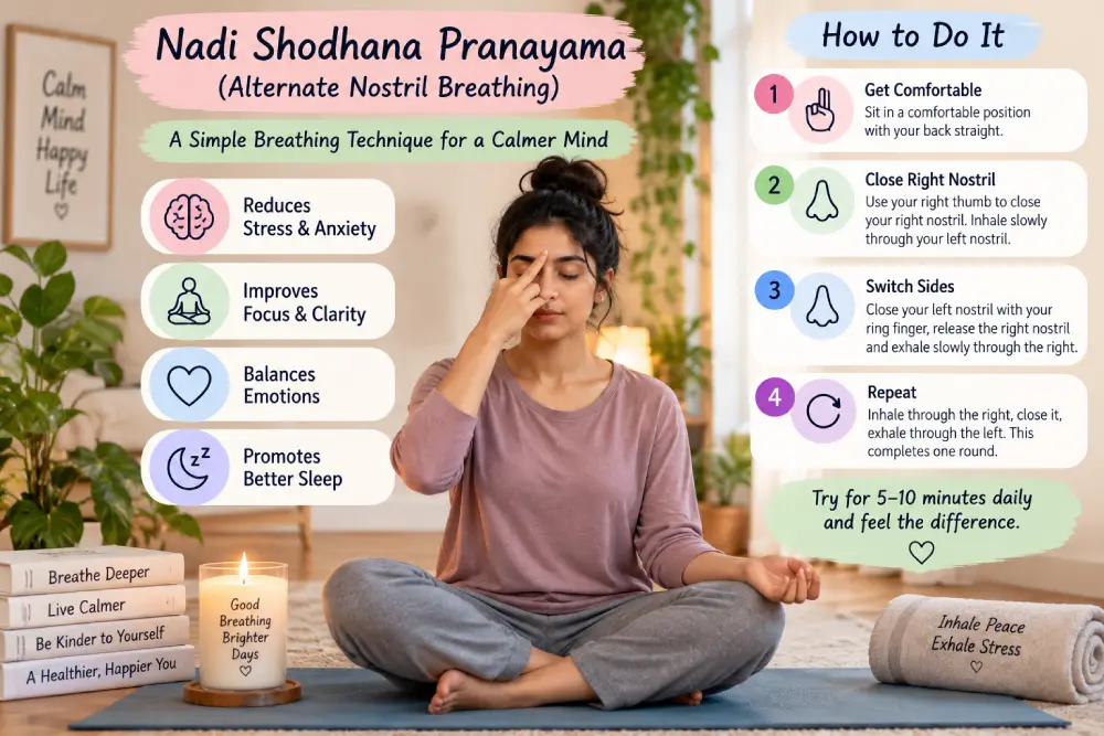 alternate nostril breathing pranayama for stress