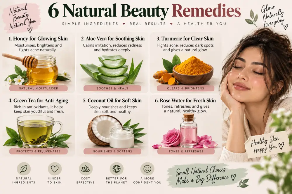 Simple natural beauty remedies used at home