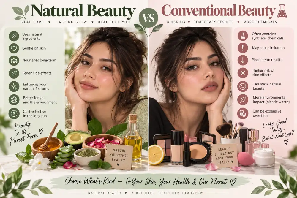 Comparison of natural beauty and clean beauty definitions