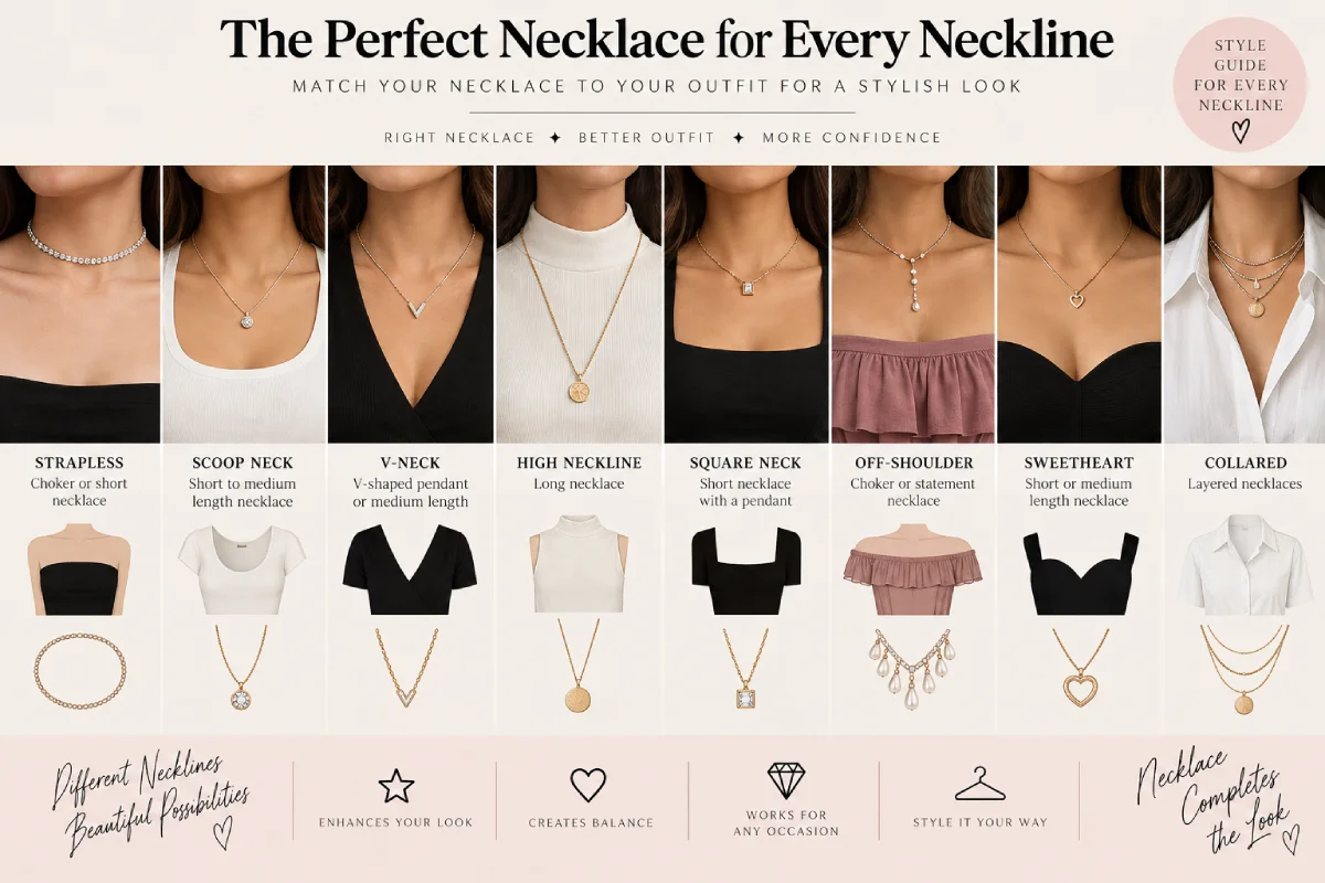 necklace for neckline