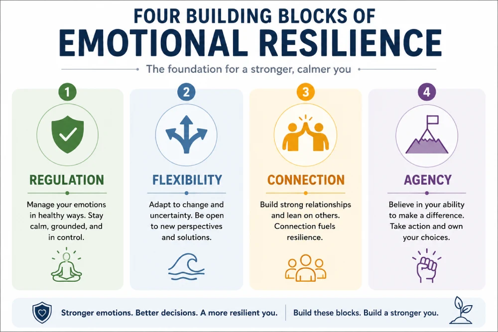 Four building blocks of emotional resilience
