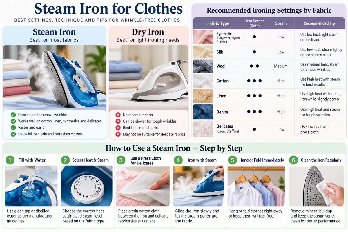 steam iron for clothes