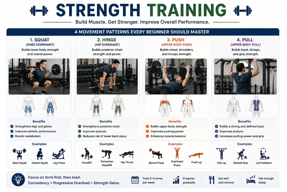 beginner strength training movement patterns