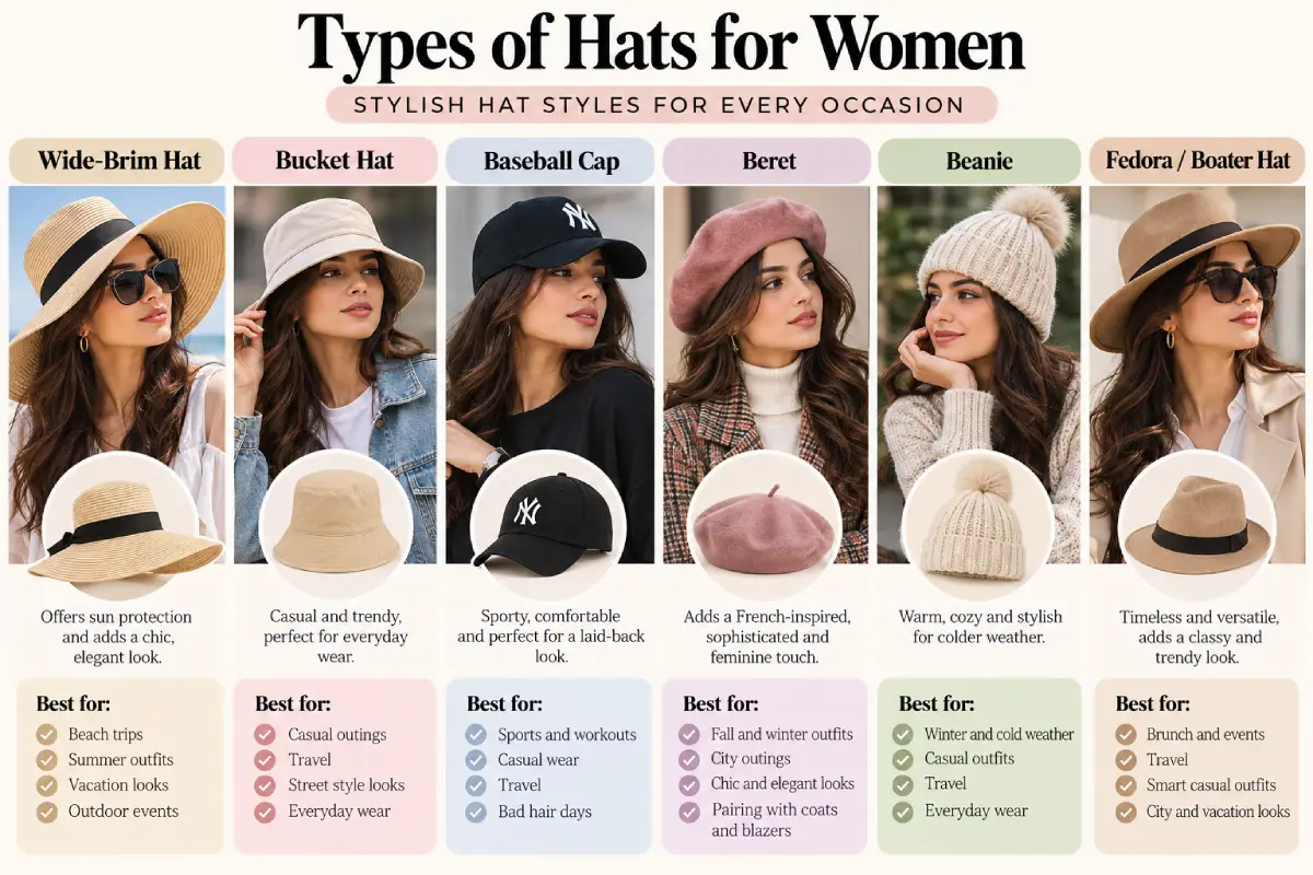 Types of Hats for Women and How to Style Them