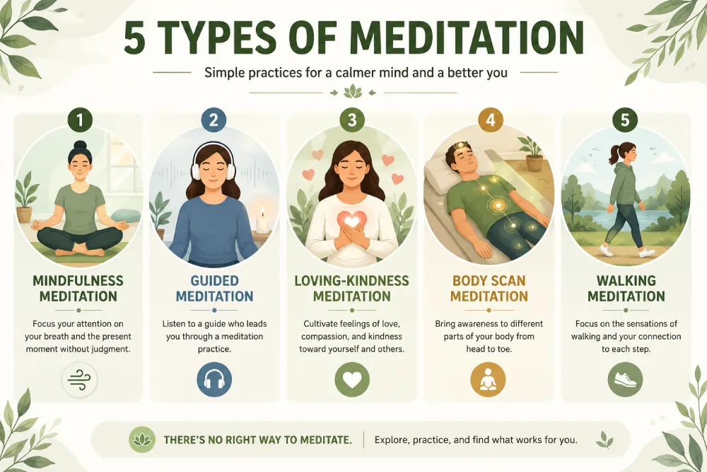 Types of meditation explained for beginners