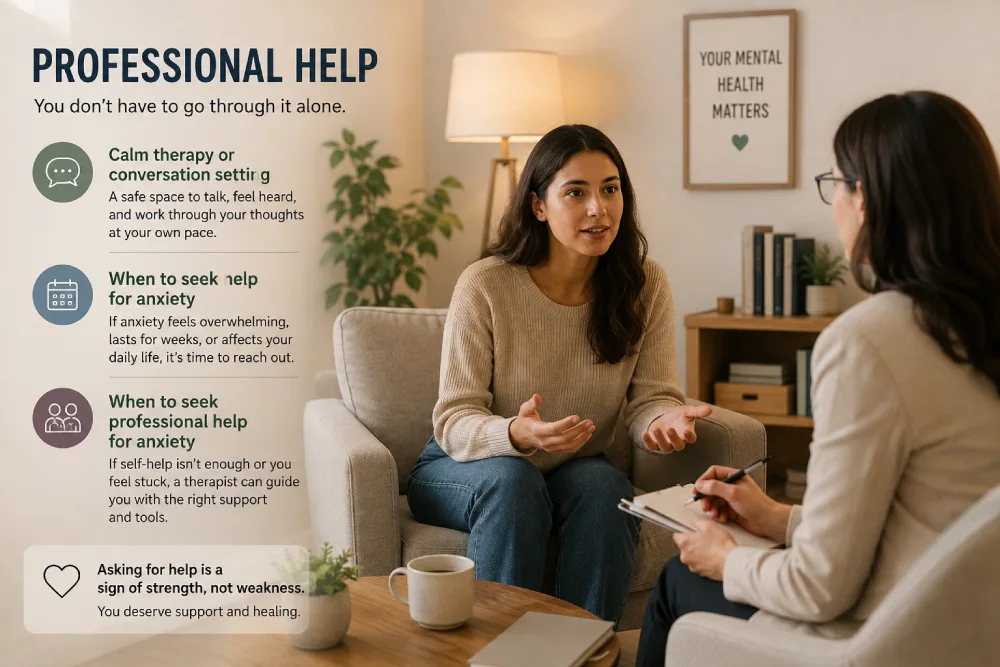 When to seek professional help for anxiety